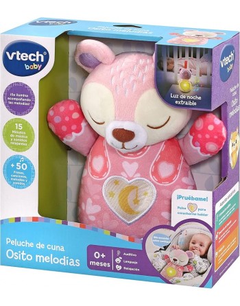 PELUCHE DE CUNA OSITO ROSA...