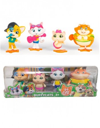 44 GATOS PACK 4 FIGURAS 8 CM