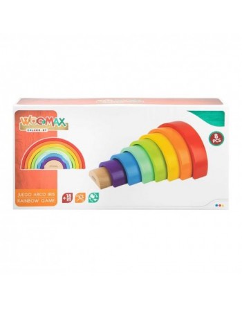 JUEGO ARCOIRIS MADERA 7 PZAS