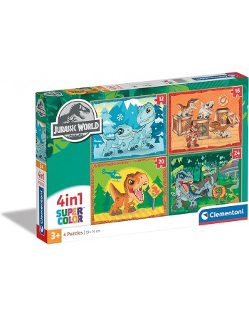 4 IN 1 PUZZLE JURASSIC WORLD