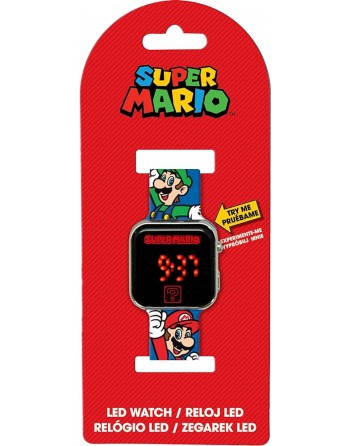 RELOJ LED SUPER MARIO