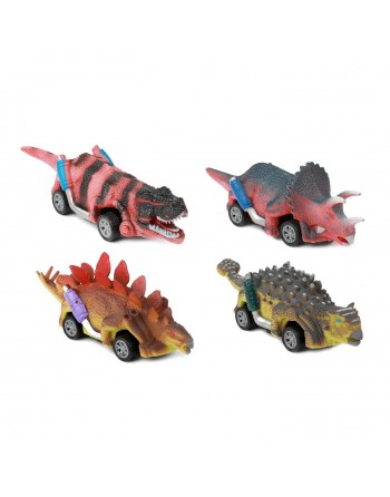 PULL BACK DINOSAUR 4 CARS