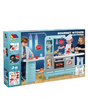 COCINA CON LUCES AZUL