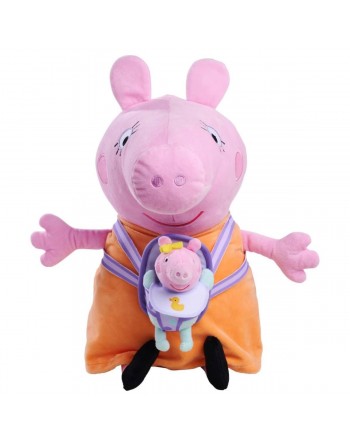 PELUCHE MAMA PIG CON EVIE 33CM