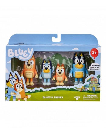 PACK 4 FIGURAS FAMILIA BLUEY