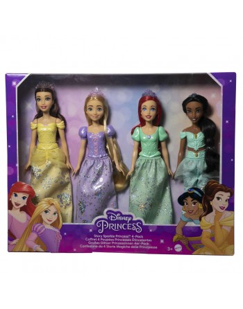 PACK 4 MUÑECAS PRINCESAS DE...